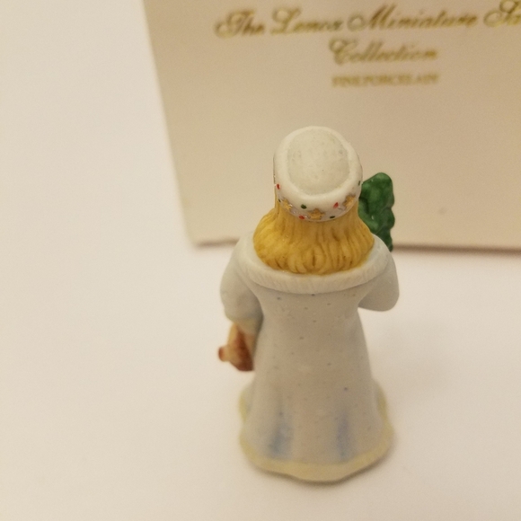 Vintage Lenox 2 Miniature Santa Mrs Claus Fine Porcelain Collection Figurines - Picture 10 of 16